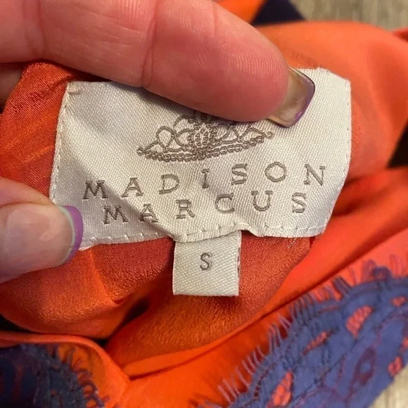 Madison Marcus | Lace | Color-block | Dress | Size: S - Picture 13 of 14